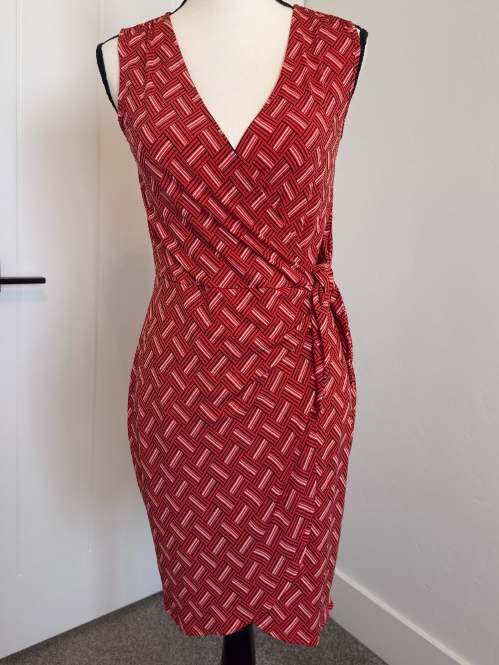 Banana Republic Factory Geometric Faux Wrap Dress